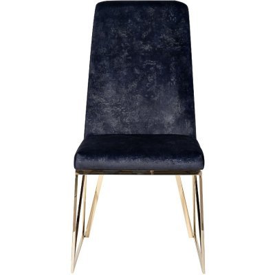 Стул велюр темно-синий/золо...