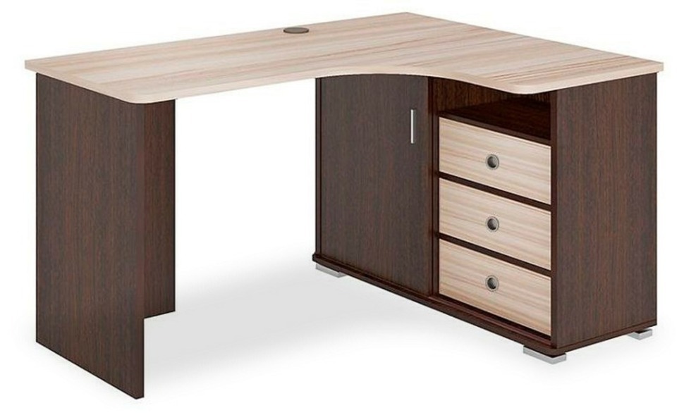 Фото Стол письменный Домино СР-145С MER_SR-145S-VKK-PRAV-NOVYJ - интернет-магазин МегаТерем в Москве