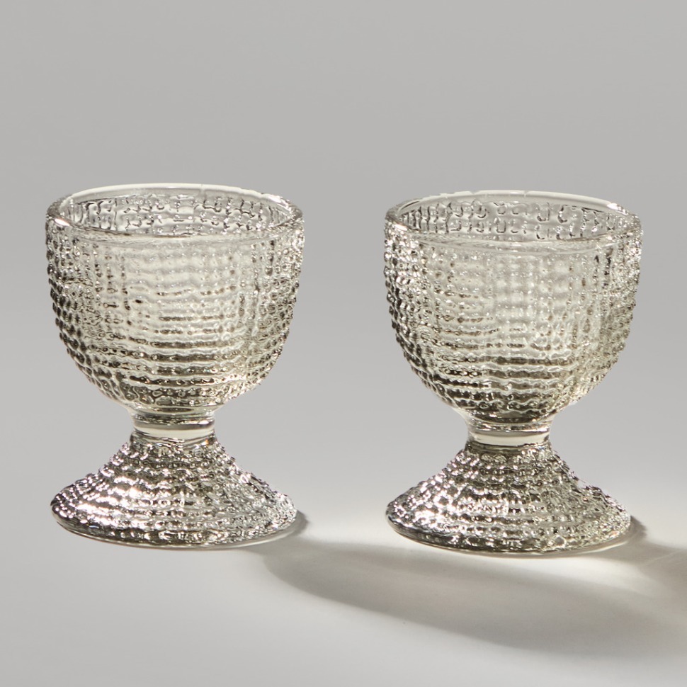 Фото Набор подставок под яйцо tempo grey 2 шт. 5,5х5,5х6 см Lefard (355-381) - интернет-магазин МегаТерем в Москве