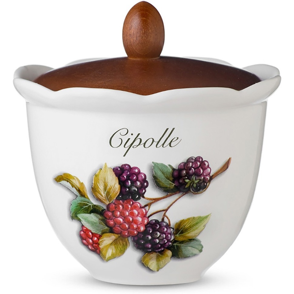 Фото Ёмкость для лука с крышкой Frutti di Bosco 16 см 7384-FBO - интернет-магазин МегаТерем в Москве