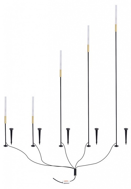 Фото Наземный низкий светильник Arte Lamp MUSTER A1083PA-5BK AR_A1083PA-5BK - интернет-магазин МегаТерем в Москве