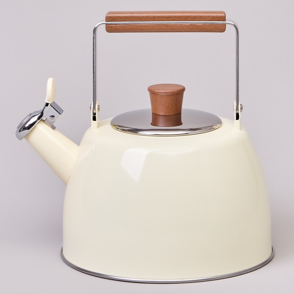 Фото Чайник agness 3,0 л со свистком и складывающейся ручкой, индукционное капсульное дно (937-913)  - интернет-магазин МегаТерем в Москве