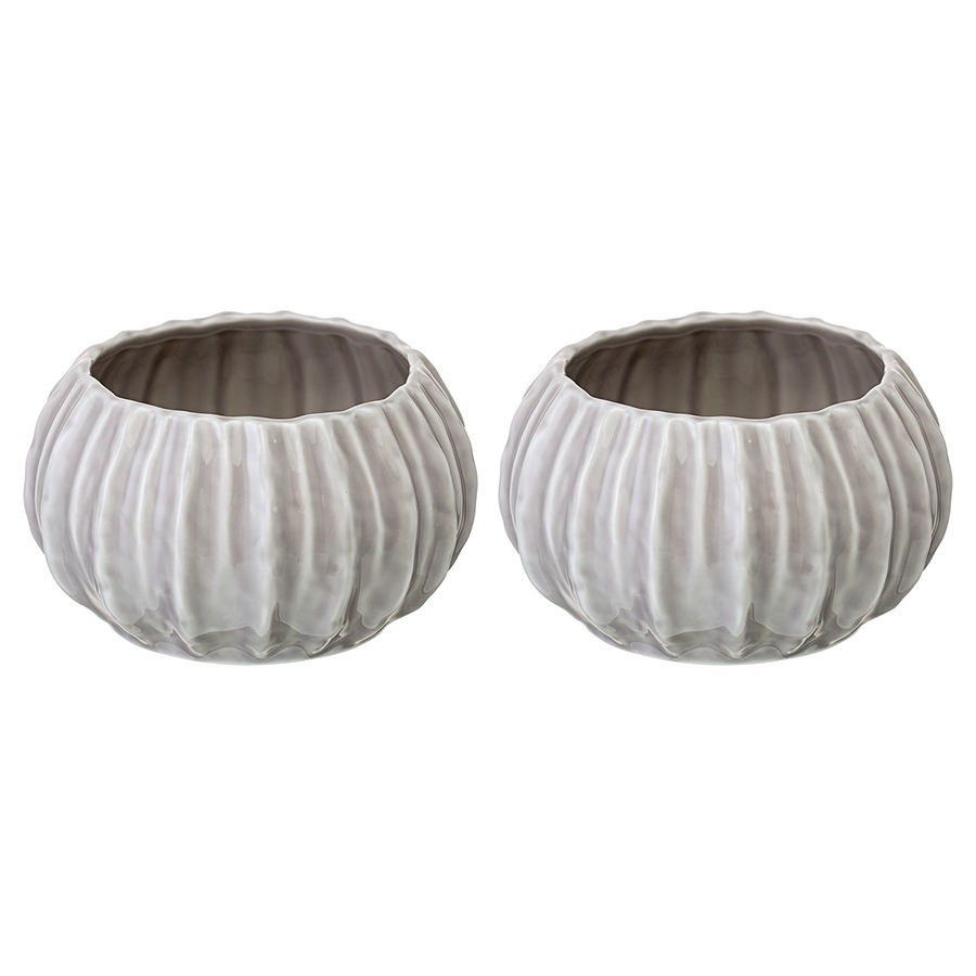 Фото Набор из 2 салатников actinia серого цвета из коллекции sea treasures, 640 мл (78786) - интернет-магазин МегаТерем в Москве