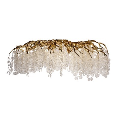 Люстра Tenera круглая золот...