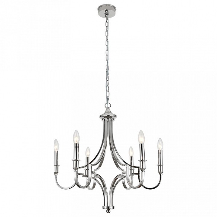 Фото Подвесная люстра Newport DANIELA 3456/С nickel NWP_M0070513 - интернет-магазин МегаТерем в Москве