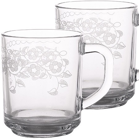 Фото Набор 2-х кружек Флёр new 255 мл (MS55029-2-07-01) - интернет-магазин МегаТерем в Москве