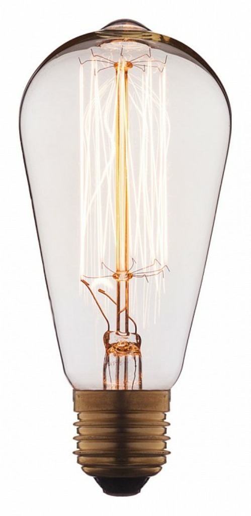 Фото Лампа накаливания Loft it Edison Bulb E27 40Вт 2400-2800K 1007-67735 LF_1007 - интернет-магазин МегаТерем в Москве
