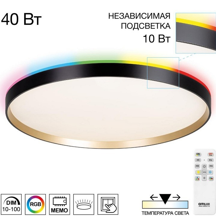 Фото Накладной светильник Citilux ETALON CL750501R - интернет-магазин МегаТерем в Москве