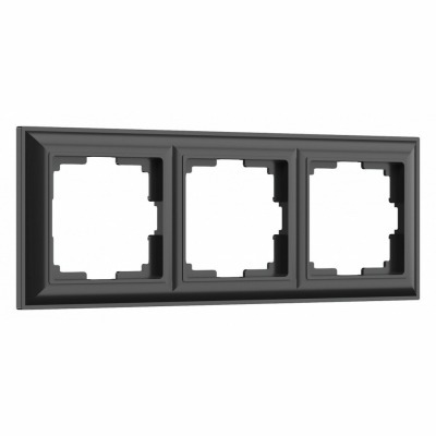 Рамка на 3 поста Werkel чер...