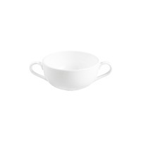 Чаша с ручками S0130, фарфор, white