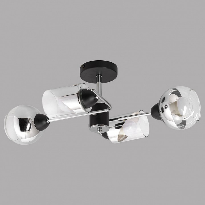 Фото Потолочная люстра Imex MD.8243 MD.8243-4-S-BK+CH IMX_MD.8243-4-S-BK_CH - интернет-магазин МегаТерем в Москве