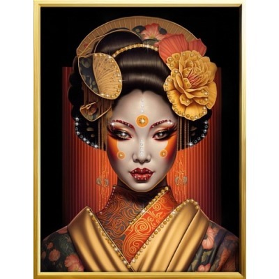 Картина Гейша с кристаллами...