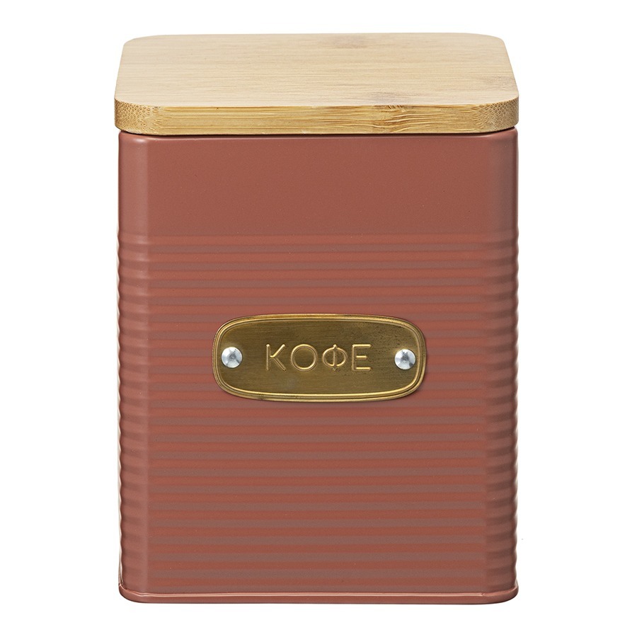 Фото Банка для хранения кофе irmel, 1,7 л, терракота (78378) - интернет-магазин МегаТерем в Москве