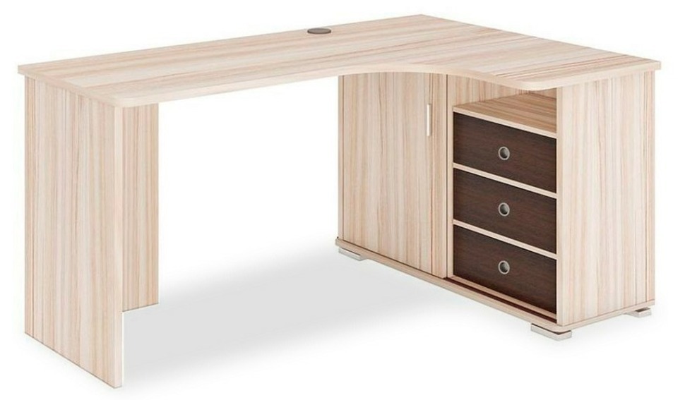 Фото Стол письменный Домино СР-165С MER_SR-165S-KVK-PRAV-NOVYJ - интернет-магазин МегаТерем в Москве