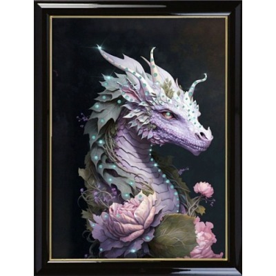 Картина Дракон Тайна с крис...