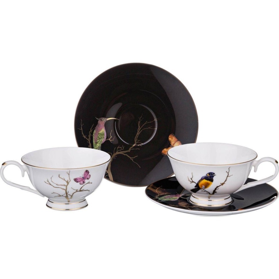 Фото Чайный набор lefard райские птицы на 2 пер. 4 пр. 250 мл (264-843)  - интернет-магазин МегаТерем в Москве