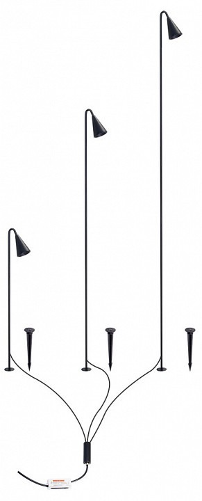 Фото Наземный низкий светильник Arte Lamp MULIPHEIN A1084PA-3BK AR_A1084PA-3BK - интернет-магазин МегаТерем в Москве