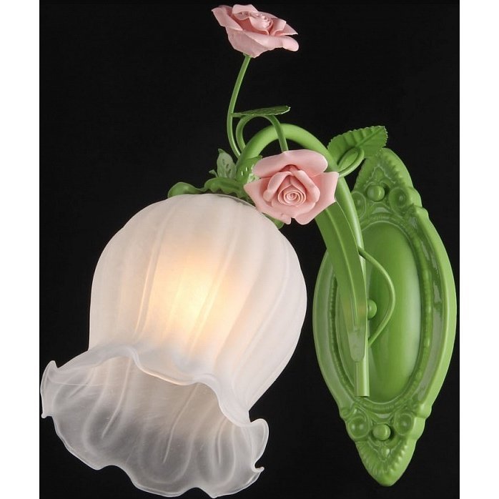 Фото Бра Natali Kovaltseva Rose ROSE 11470/1W GREEN - интернет-магазин МегаТерем в Москве