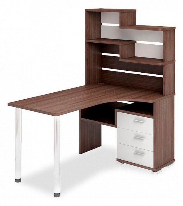 Фото Стол компьютерный Домино СР-132-150 ШБЕ-Ч-ПРАВ MER_SR-132-150_SHBE-CH-PRAV - интернет-магазин МегаТерем в Москве