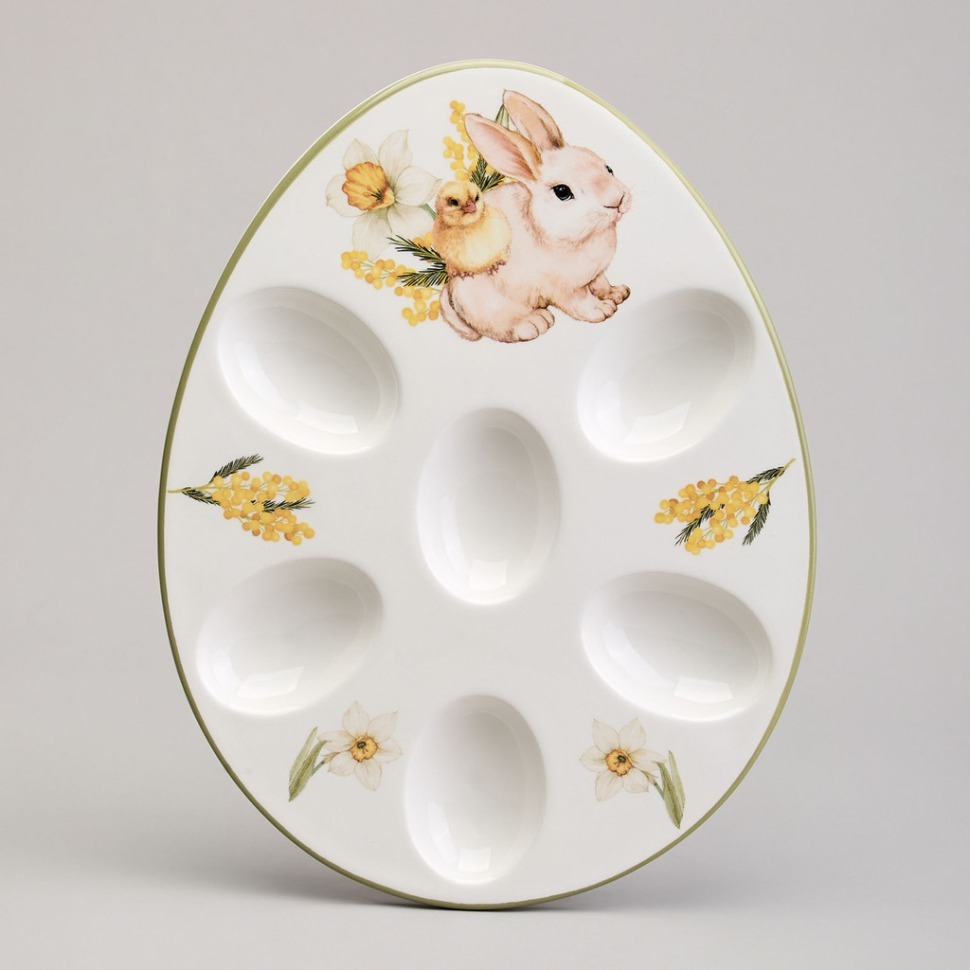 Фото Блюдо для 6 яиц agness sunday 26*20*2.5 см (358-2313)  - интернет-магазин МегаТерем в Москве