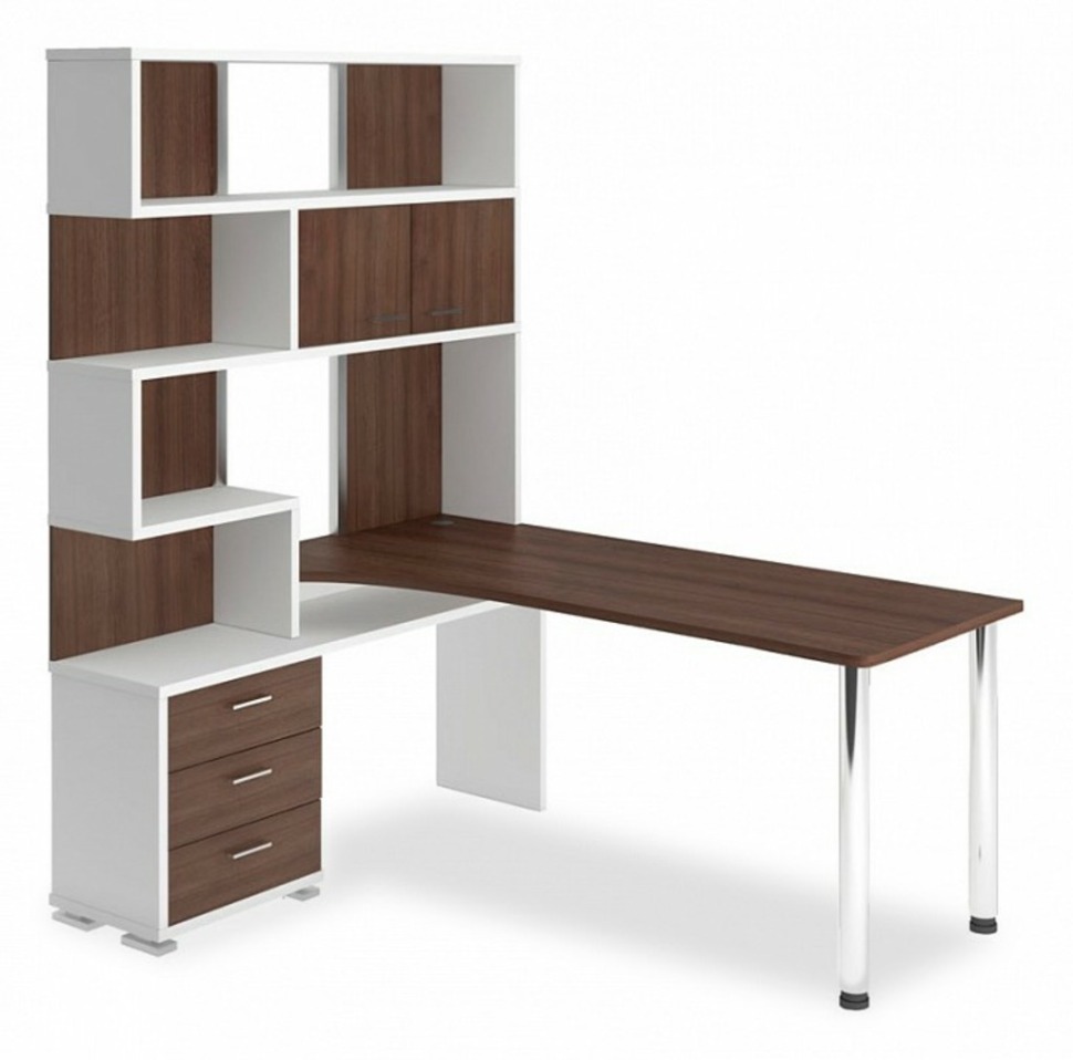 Фото Стол компьютерный Домино СР-420/170 MER_SR-420_170_BESHSH-LEV - интернет-магазин МегаТерем в Москве