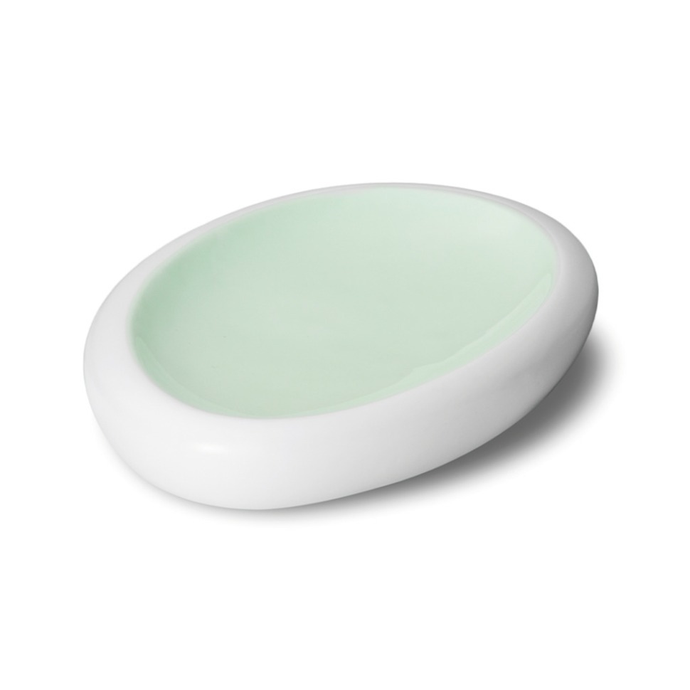 Фото Тарелка LNIN028AQ377265, фарфор, Matt white, aquamarine, LE COQ - интернет-магазин МегаТерем в Москве