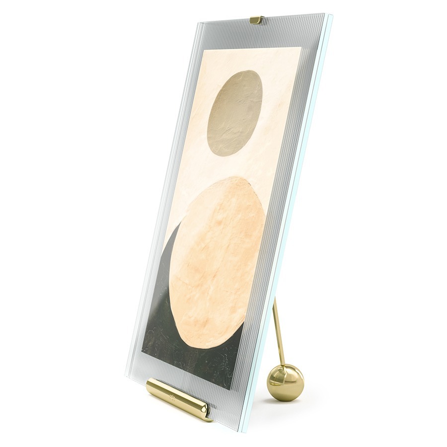 Фото Фоторамка flute, 26х30 см, латунь (78721) - интернет-магазин МегаТерем в Москве