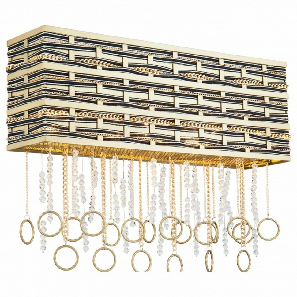 Фото Накладной светильник Lucia Tucci Perso PERSO W4930.3 gold&amp;black LT_PERSO_W4930.3_gold_black - интернет-магазин МегаТерем в Москве