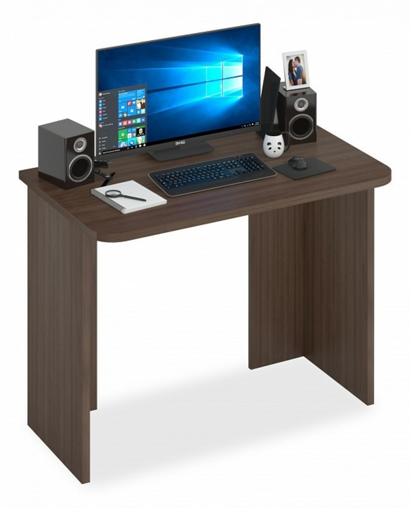 Фото Стол офисный Домино Lite СКЛ-Прям100Р MER_SKL-Pryam100Rbez_tumby_SH - интернет-магазин МегаТерем в Москве