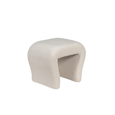 Банкетка букле белый d54*40...