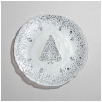 Тарелка акцентная "celebration white" 21 см мал уп.-4шт мин.партия Lefard (338-115)