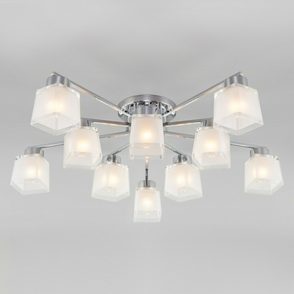 Фото Потолочная люстра Eurosvet Delfi 30162 хром EV_a047322 - интернет-магазин МегаТерем в Москве