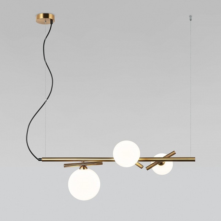 Фото Подвесной светильник Eurosvet Salut 50382/3 латунь EV_a062095 - интернет-магазин МегаТерем в Москве