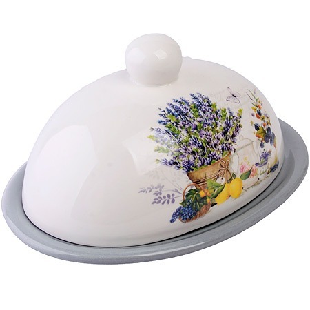 Фото Масленка с крышкой Утренняя свежесть LORAINE (60192) - интернет-магазин МегаТерем в Москве