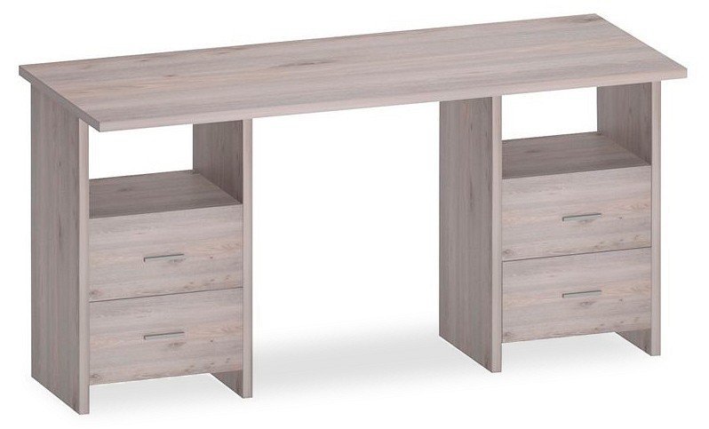 Фото Стол письменный Домино Lite СКЛ-Прям150+2ТЯЛ MER_SKL-Pryam150-2TYAL_N - интернет-магазин МегаТерем в Москве