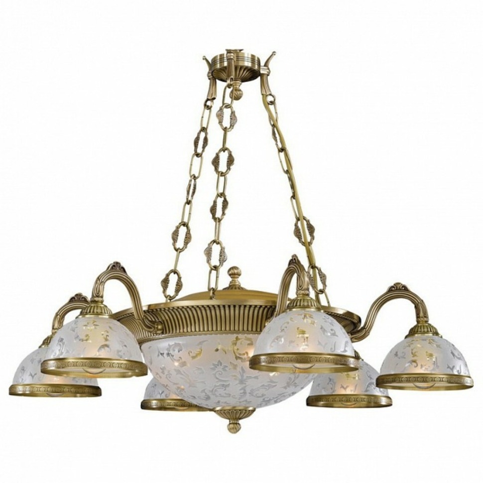 Фото Подвесная люстра Reccagni Angelo 6202 L 6202/6+3 RA_L_6202_6_3 - интернет-магазин МегаТерем в Москве