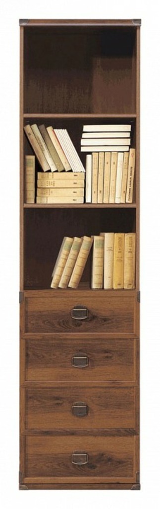 Фото Стеллаж комбинированный Индиана JREG 4so/50 BRW_00004913 - интернет-магазин МегаТерем в Москве