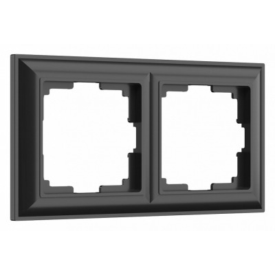 Рамка на 2 поста Werkel черный матовый W0022208 WRK_a051029