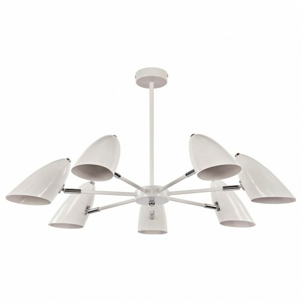 Фото Люстра на штанге Freya Aida FR5852-CL-07-W MY_FR5852-CL-07-W - интернет-магазин МегаТерем в Москве