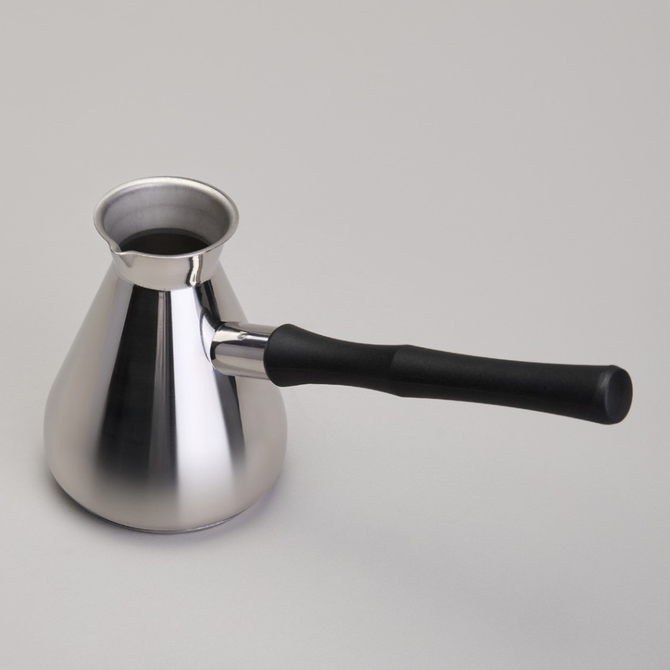 Фото Турка agness, 350мл, нерж.сталь 304, термоаккумулирующее дно, индукция (914-311)  - интернет-магазин МегаТерем в Москве