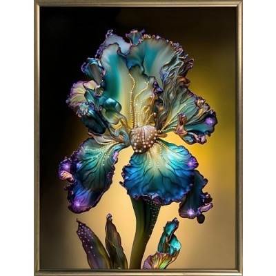Картина Ирис с кристаллами ...
