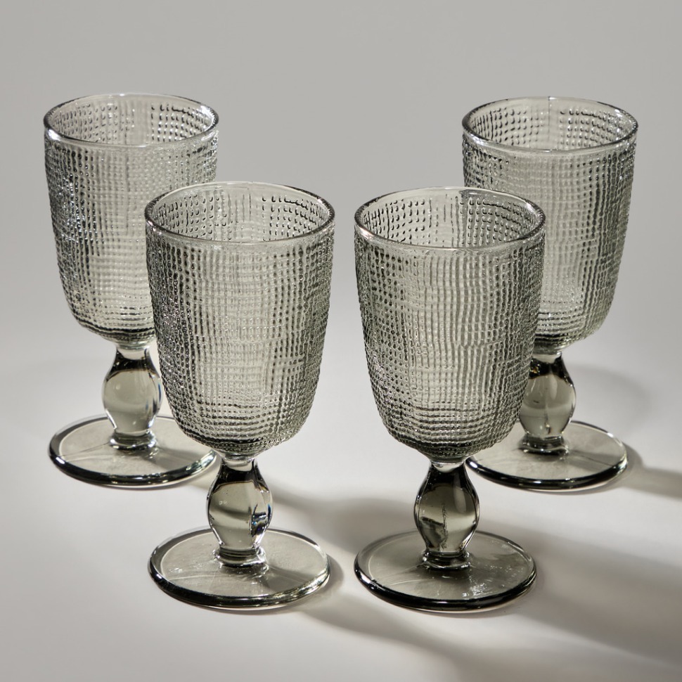 Фото Набор бокалов tempo grey 4 шт./280 мл Lefard (355-383) - интернет-магазин МегаТерем в Москве