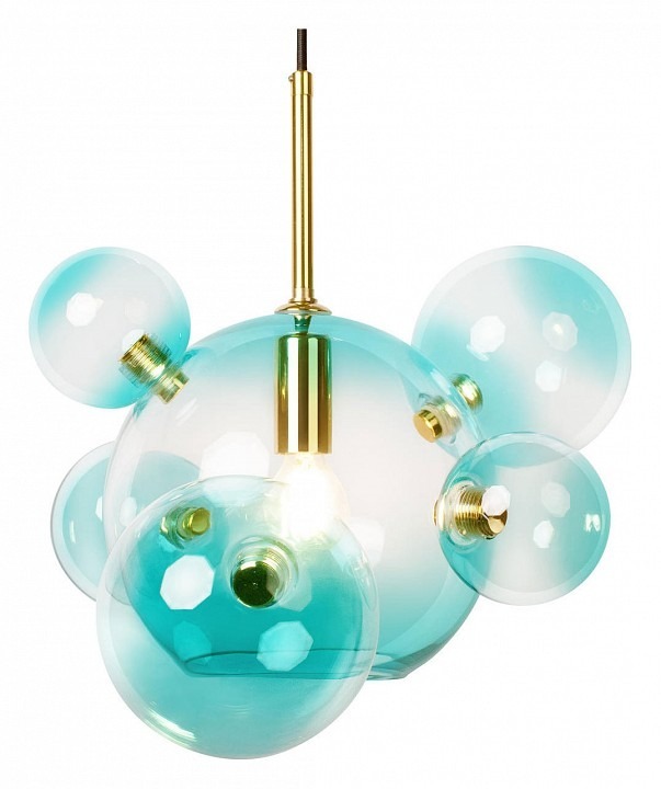 Фото Подвесной светильник Loft it Bolle 2027-P6 Blue mini LF_2027-P6_Blue_mini - интернет-магазин МегаТерем в Москве