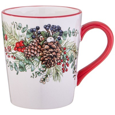 Кружка agness "celebration" 12,2*8,8*10 см 320 мл (358-2262) 