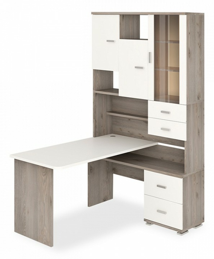 Фото Стол компьютерный Домино Нельсон СР-620-140 MER_SR-620-140-NBEBE-PRAV - интернет-магазин МегаТерем в Москве