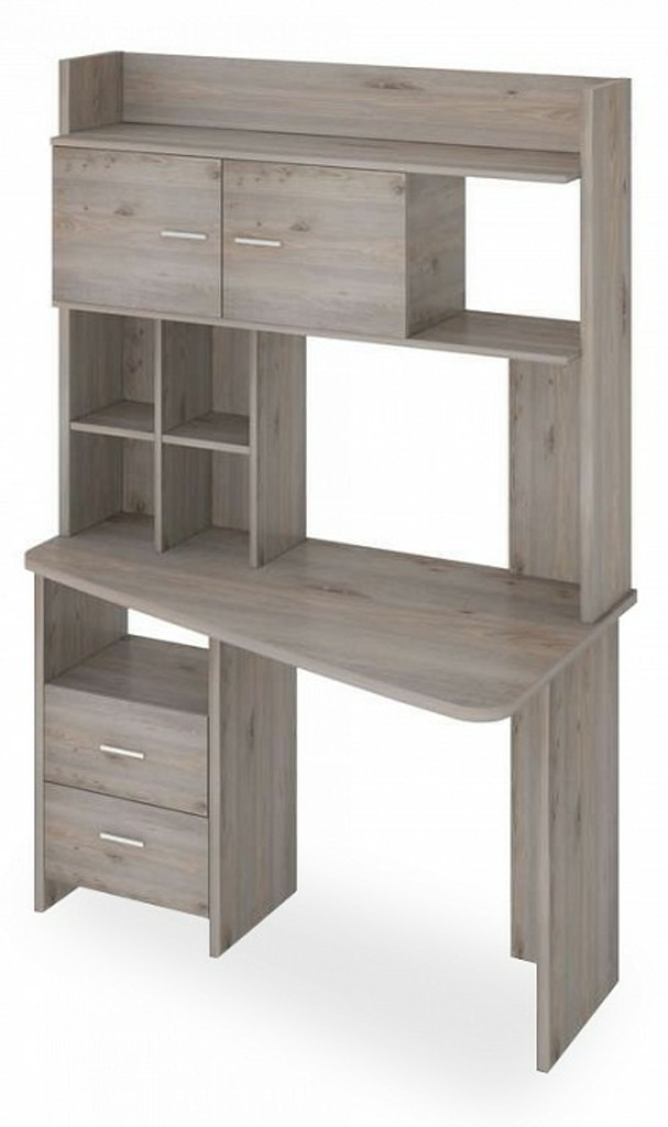 Фото Стол компьютерный Нельсон Lite СКЛ-Трап120+НКЛХ-120 Н ПРАВ MER_SKL-Trap120-NKLH-120_N_PRAV - интернет-магазин МегаТерем в Москве