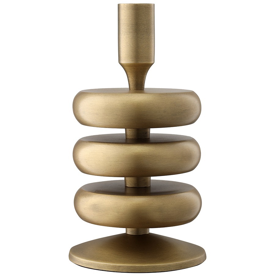 Фото Подсвечник stone, 20 см, античная латунь (77947) - интернет-магазин МегаТерем в Москве