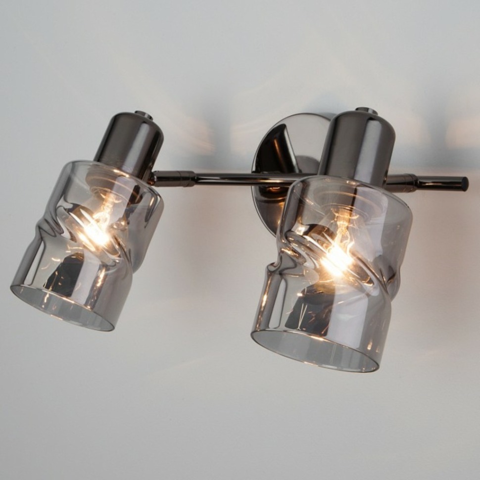 Фото Бра Eurosvet Ansa 20120/2 чёрный жемчуг EV_a050083 - интернет-магазин МегаТерем в Москве