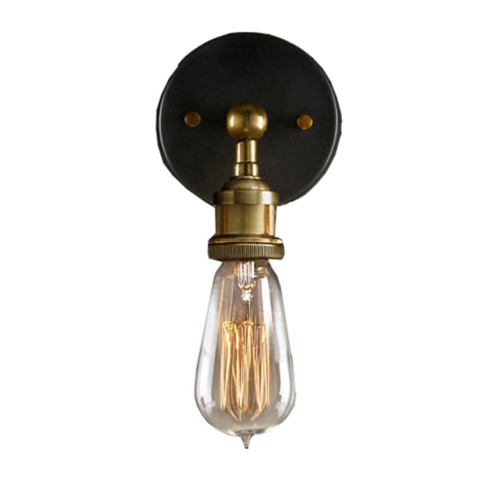 Фото Бра Джесси DTL9106, металл, Gold, black finish, RESTORATION HARDWARE - интернет-магазин МегаТерем в Москве