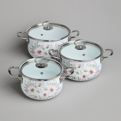 Набор кастрюль agness эмали...